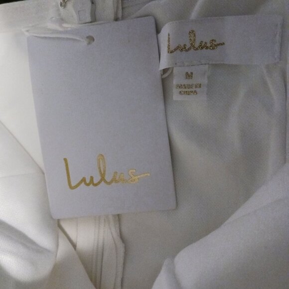 NEW Lulus To Be Yours Ivory Strapless Pleated Mermaid Maxi Dress Size M - Picture 10 of 16